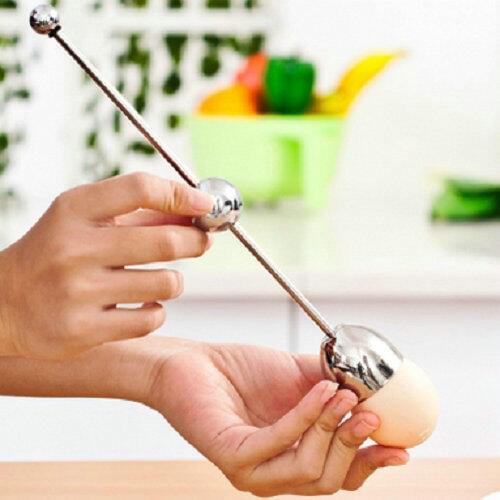 Metal accessories dining tools stainless steel silver egg opening device eggs shell open tools