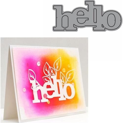 Hello Word Die Cuts For Card Making Hello Word dies scrapbooking metal cutting dies new 2019