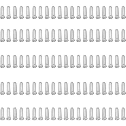 100Pcs Alloy Bike Cable End Caps Mountain Ends Crimps Tips Accessories