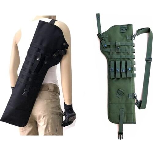 Outdoor Tactical AK Rifle Scabbard Molle Shoulder Bag 72X25X3CM Shoulder Sling Portable Padded Shotgun Holster Pouches Backpack