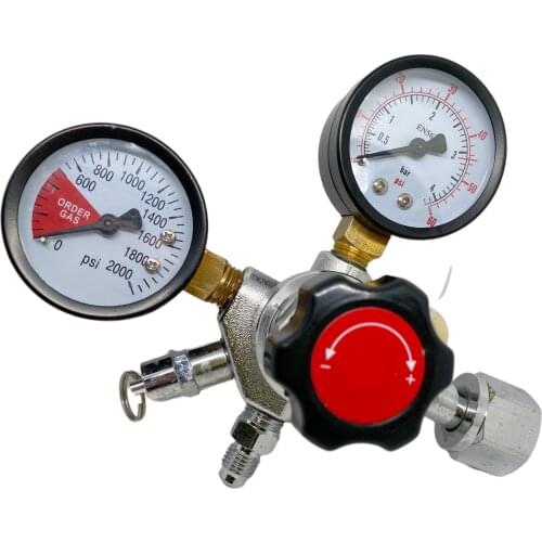 New Economical CO2 Regulator with 1/4"MFL , Homebrew CO2 Regulator, 0~2000psi, 0~60psi,bar accessory