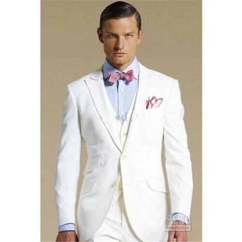 New Men’s Suit Smolking Noivo Terno Slim Fit Easculino Evening Suits For Men Tuxedo Godfathers Peak Lapel Wedding Grooms Best M