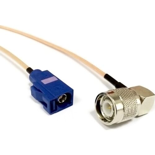 New TNC Male Plug Right Angle Switch FAKRA C female connector RG316 cable Wholesale Fast Ship 15CM Adapter