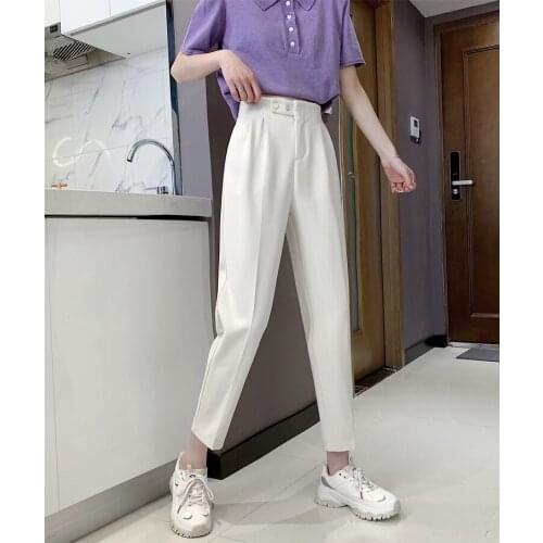 OLOEY Women's Trousers Harem Pants