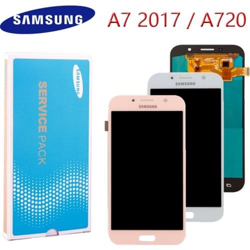 Original 5.7'' Display For Samsung Galaxy A7 2017 LCD Display A720 Lcd A720Y A720F Lcd Touch Screen Digitizer
