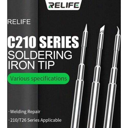 RELIFE RL-C210 Tips Universal JBC C210 Soldering Tip Compatible For T210 And Sugon T26 Soldering Station Iron Head