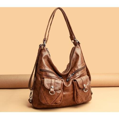 Retro Women Handbags High Quality Large Tote Bags for Women Travel Sac Luxury Crossbody Bag Women Leather Shoulder Bag Female