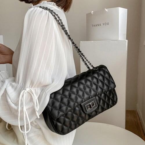 Luxury Pu Leather Women Shoulder Messenger Bags Designer Ladies Chain Crossbody Bags for Women Fashion Female Small Handbags New