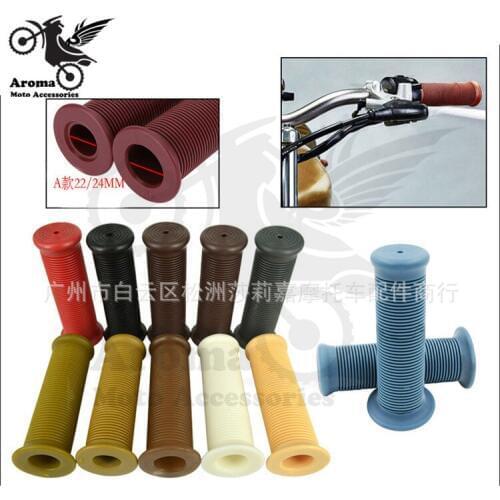 11 colors available motorbike handle 7/8'' 22MM 24MM unviersal moto grips for honda yamaha suzuki harley motorcycle handlebar