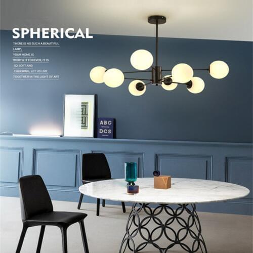 Modern Art Design Dining Room Pendant Light Creative Wrought Iron Magic Beans Living Room Bedroom Light Fixtures Free Shipping