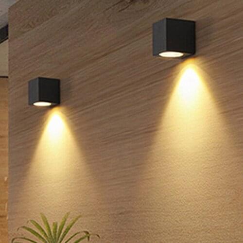 Thrisdar Outdoor LED Proch Light with Gu10 Bulb Waterproof Garden Balcony Wall Lamps Corridor Stair Terrace Wall Light