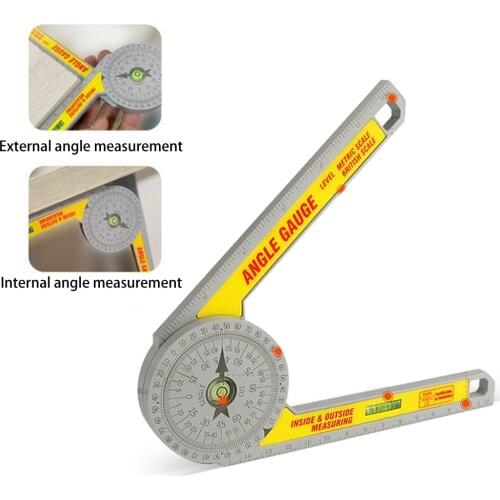 2pcs Miter Saw Protractor ABS Digital Protractor Ruler Inclinometer Protractor Miter Saw Angle Level Meter Measuring Tool