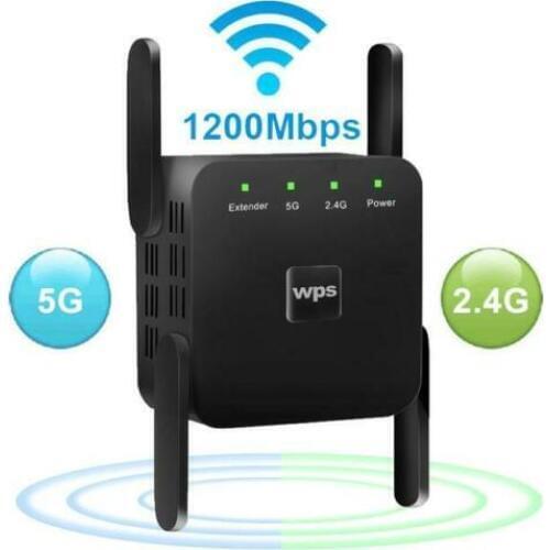 WiFi Repeater WiFi Extender 2.4G 5G Wireless WiFi Booster Wi Fi Amplifier 5ghz Wi Fi Signal Repeater Wi-Fi 1200Mpbs