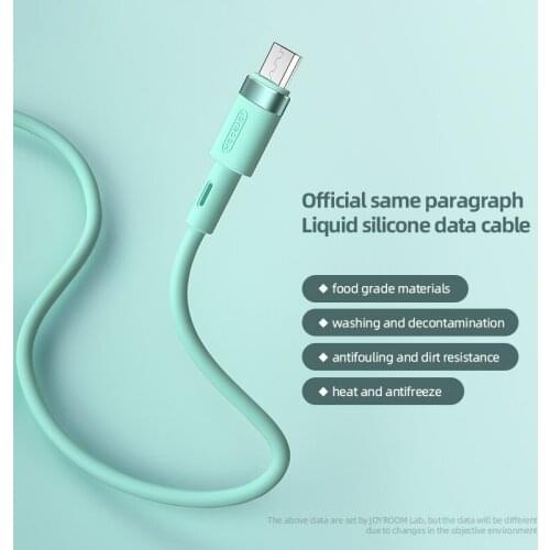 Joyroom Charger Cable for Smartphones Usb Type C Micro Usb Fast Charging Liquid Silicone Data Cord for Xiaomi Huawei Samsung