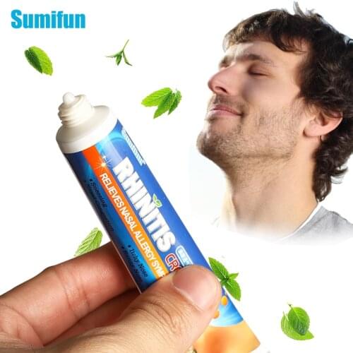 1/2Pcs Sumifun Rhinitis Cream Nasal Congestion Sneezing Runny Nose Itchy Treatment Mint Antibacterial Oil Sinusitis Ointment