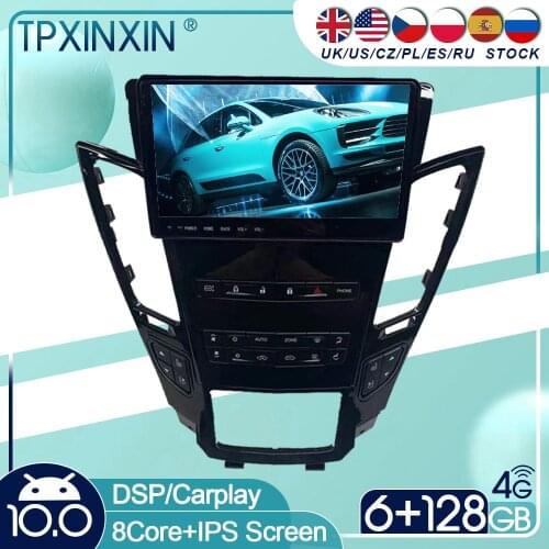 10.0 For Cadillac CTS 8 Inch Android Car Stereo Car Radio with Screen Tesla Radio Player Car GPS Navigation Head Unit