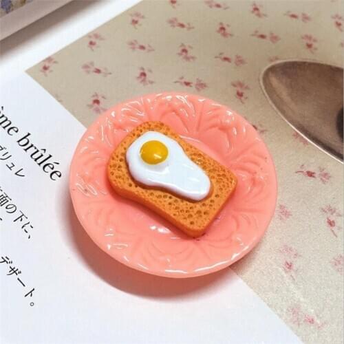15x22cm Cute Resin Simulation Poached Egg Food Art Flatback Cabochon DIY Craft Home Decoration For Hairbow Phone Case