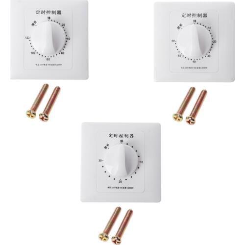 AC 220V Timer Switch Control Pump Mechanical Countdown Control Interruptor 30/60/120 Minutes