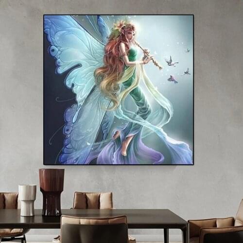 5D DIY Diamond Painting Full Square/Round Flower Fairy Diamond Embroidery Sale Cartoon Animal Mosaic Tile Wall Art decoration
