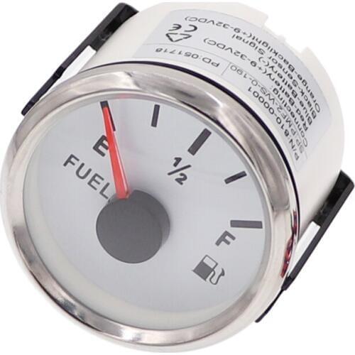 52mm Auto Digital Fuel Level Gauge Boat Truck Oil Tank Level Indicator 240-33ohm Boat Oil Tank Meter With Accessories DC 9 32 V