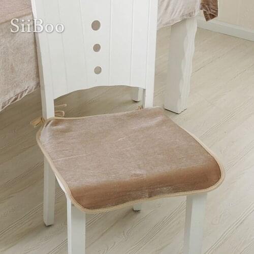 Free shipping camel velvet Chair Cover flannel plush small square cover for chair 45*45cm home textile SP4212