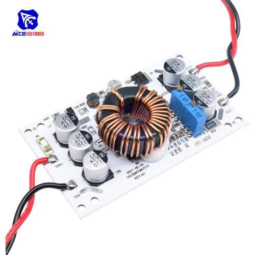 CC/CV DC-DC 10 -60V to12 -60V 10A 600W Adjustable Step-Up Boost Power Supply Module Non-isolated Transformer Voltage Regulator