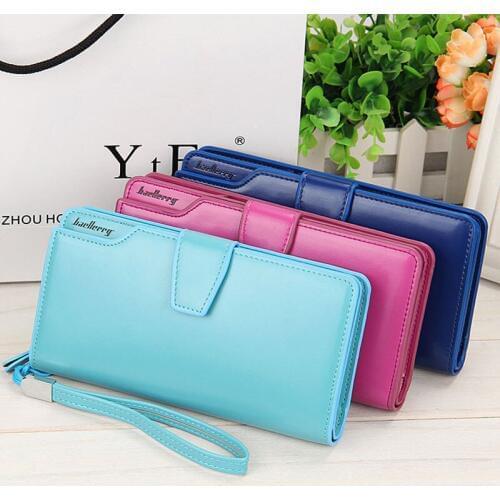 Baellerry Long Women Wallet With Phone Pocket Coin Bag Elegant Large Capacity Leather Purse For Female Woman Clutch Bag