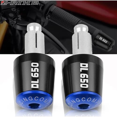 For Suzuki DL650 V-Strom Vstrom 650 DL 650 2013 2014-2018 Motorcycle Accessories 22MM Handlebar Hand Grips Handle Bar End Cap