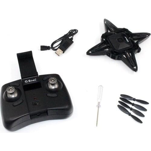 Gteng T911W 2.4G Drone with Fixed Height Wifi Real-time Transmission Foldable Headless Mode Quadcopter Drone