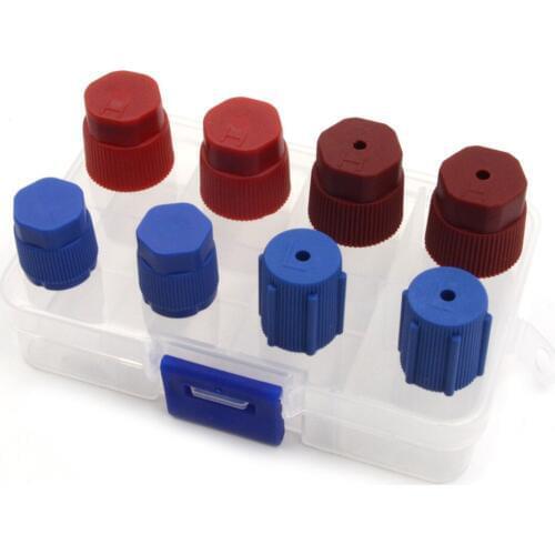 Gzhengtong 4Pcs High Pressure and 4Pcs Low Pressure Automotive Conditioning A/C System Cap/Service Valve Fitting cap HVAC