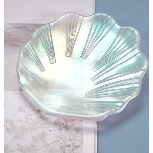 Crystal Epoxy Resin Mold Shell Dish Plate Casting Silicone Mould DIY Making Tool