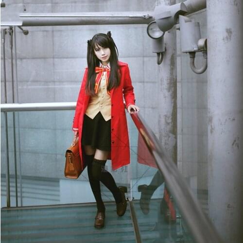 Game FGO Cosplay Costume Fate Stay Night Tohsaka Rin Cosplay School Uniforms Suit