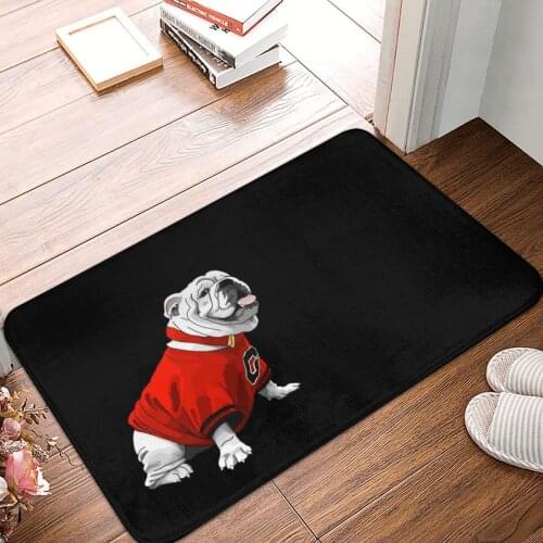 UGA Bulldog Doormat Carpet Mat Rug Polyester Non-Slip Floor Decor Bath Bathroom Kitchen Bedroom 40*60