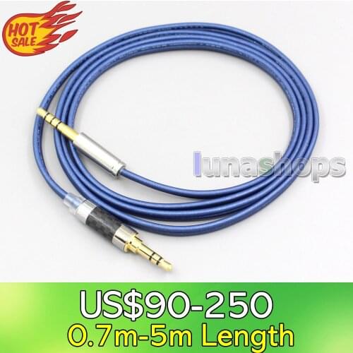 LN006818 High Definition 99% Pure Silver Earphone Cable For Audio Technica msr7 sr5 ar3 ar5bt Fidelio X1 X2 F1 L2 L2BO X1S X2HR