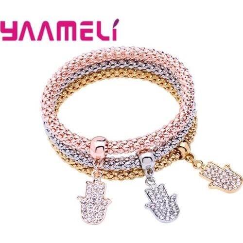 Wholesale 3PCS/lot Stylish Wide Chokers Elegant Pretty Fashion Pendant Bracelets For Woman Girls Wife Hot Sale Jewelry