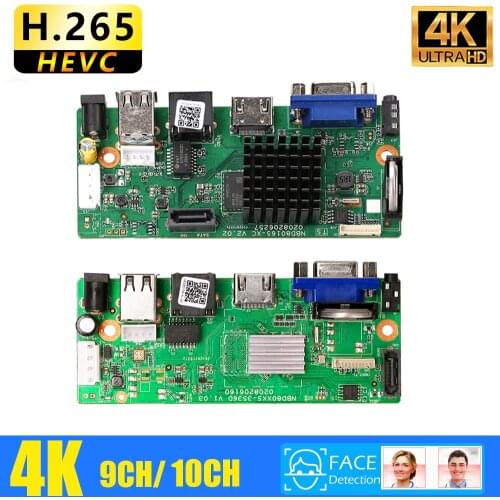 CCTV 9CH 10CH 4K NVR H.265++ Network Video Recorder 9 Channel 5MP 8MP NVR HDMI Output Support Onvif Cloud App mobile monitoring