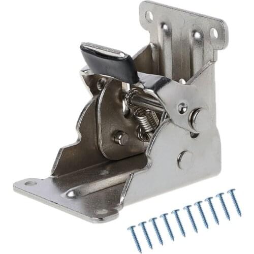 90 Degrees Folding Hinge Self-locking Dining Table Lift Support Cabinet Furniture Hardware Accessories 3 Colors