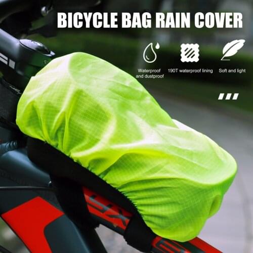 MTB Bike Saddle Bag Rain Cover Cycling Equipment Biking Portable Waterproof Bicycle Bag Cover Dustproof Cycling Parts
