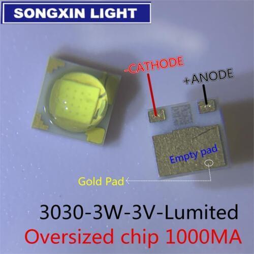 20PCS FOR LUMILEDS LED Backlight 3W 3V 3030 Cool white LCD Backlight for TV TV Application