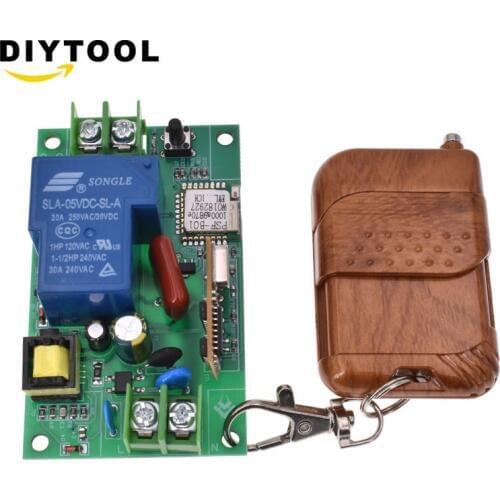 Smart Home AC220V 30A 1 Channel Wireless mobile app Remote Control Switch Relay Module DIY Receiver Module