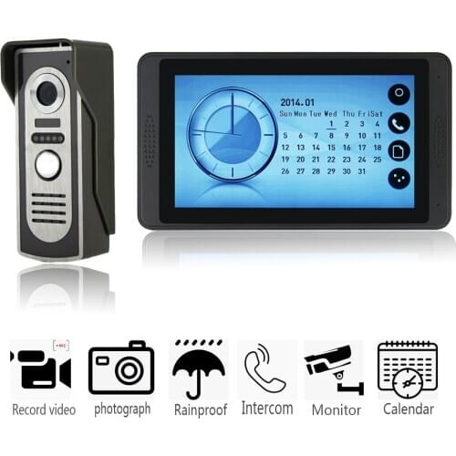Record Camera Video Intercom Doorbell Indoor Monitor Home Security System Kit Night Vision Digital Record