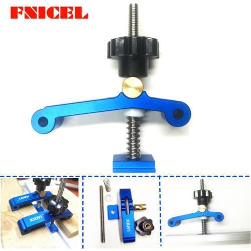 1Set Clamping Blocks Quick Acting Hold Down Clamp Set Aluminum Alloy T-Slot T-Track Clamp DIY Woodworking Tools