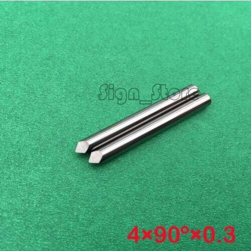 10pcs/lot 4mm 90 Degree Tip 0.3MM Three Face CNC Router Bits Carbide Cutters Precision Engraving Tools for Wood, CNC Machine