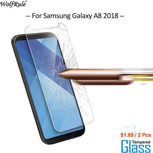 2Pcs For Glass Samsung Galaxy A8 2018 Screen Protector Tempered Glass For Samsung A8 2018 Glass Phone Film A530