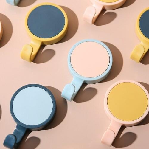 3 Pcs Self-adhesive Hook Rack Household Kitchen Bathroom Punch Free Holder Multi Function Hanging Hook Storage Accessories