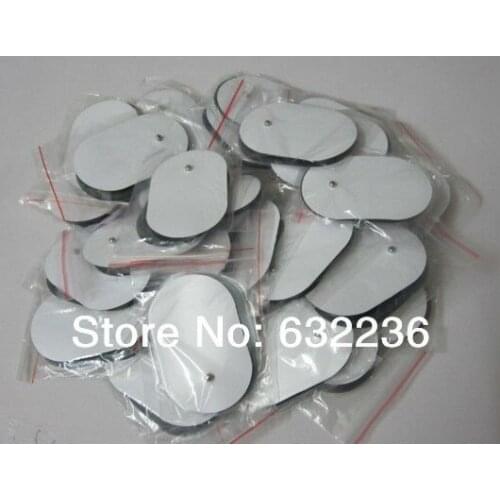 Freeshipping 100pcs/lot good quality white Electrode Pads for Tens Acupuncture,Digital Therapy Machine Massager