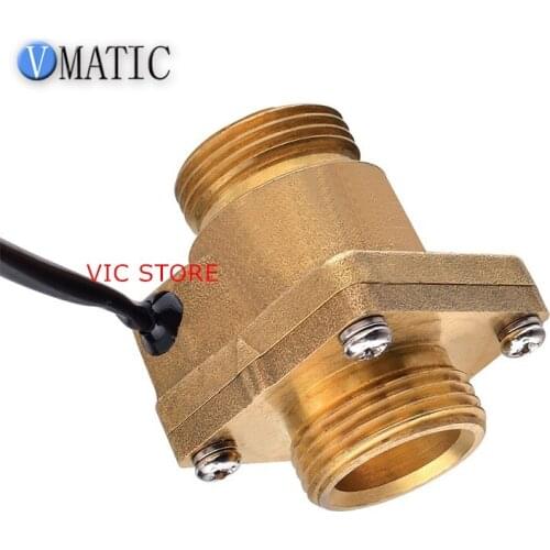 Free Shipping Electronic Water Urinal Flush Sensor VC4050 Male Thread Brass Magnetic Flow Switch