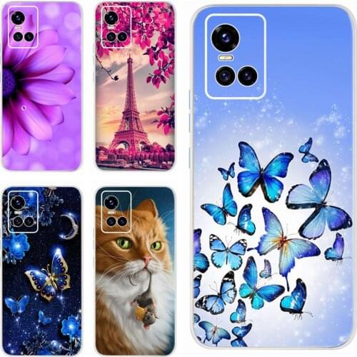 For Vivo S10 Case V2121A Soft Silicone Cute Butterfly Phone Cases For Vivo S10 2021 VivoS10 Back Cover Shockproof Bumper Housing