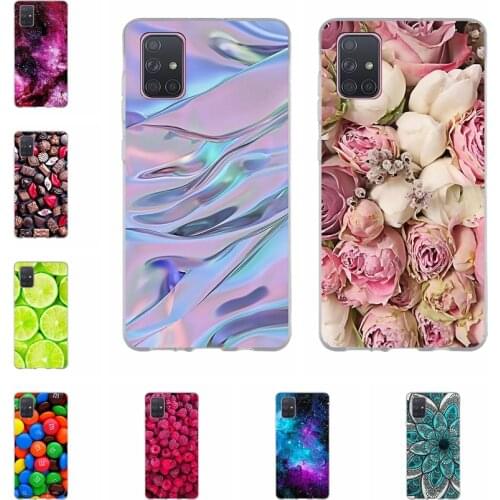 For Samsung Galaxy A71 Case Soft TPU Back Cover For Samsung Galaxy A71 Cover Fundas Capa Coque Bumper A7 1 A 71 A715F Phone Case