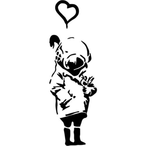 DIY Art Banksy cartoon Self Adhesive Vinyl Wallpaper vinyl Stickers Bedroom Nursery Decoration